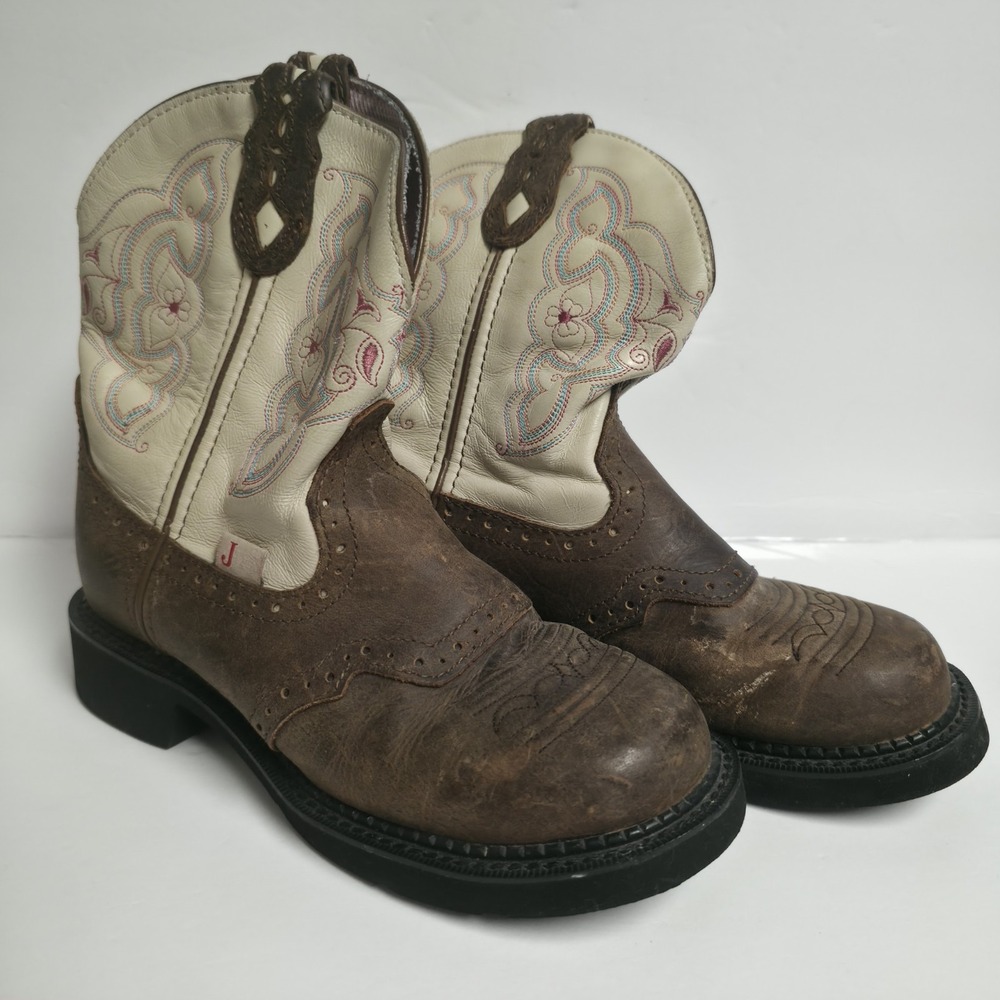 Justin Gypsy L9924 Womens Brown Leather Cowgirl Western Boots Size 7B